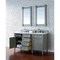 James Martin Vanities Brittany 60in Double Vanity, Urban Gray w/ 3 CM White Zeus Quartz Top 650-V60D-UGR-3WZ - alternate 3